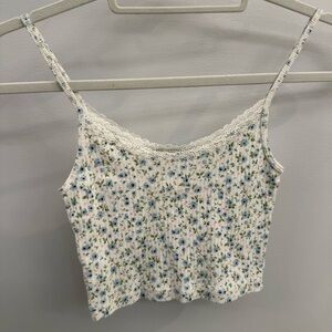 Brandy Melville flowered crop top
